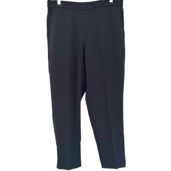 J. Crew Black Jamie Pant High Rise Pull On Elastic Waist Size 12 - Picture 3 of 9